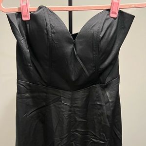 Strapless wide leg jumpsuit